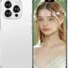 I16 Mini Smartphone 4inch HD Display, 3GB RAM and 32GB ROM, Android 10.0 OS Dual Card 4G Cellphone (White)